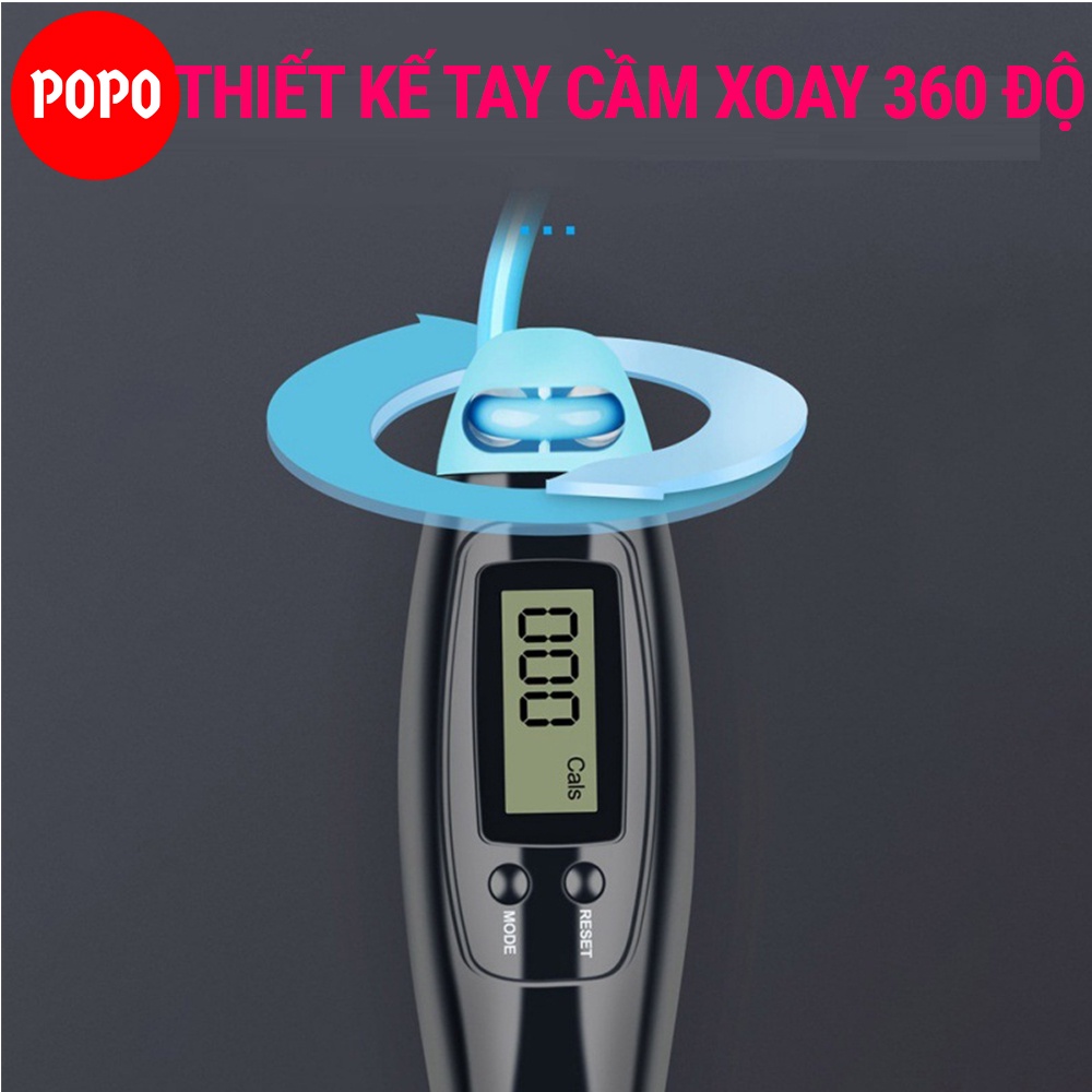 Dây nhảy đếm số SPORTY XS1102 đếm vòng tự động thông minh