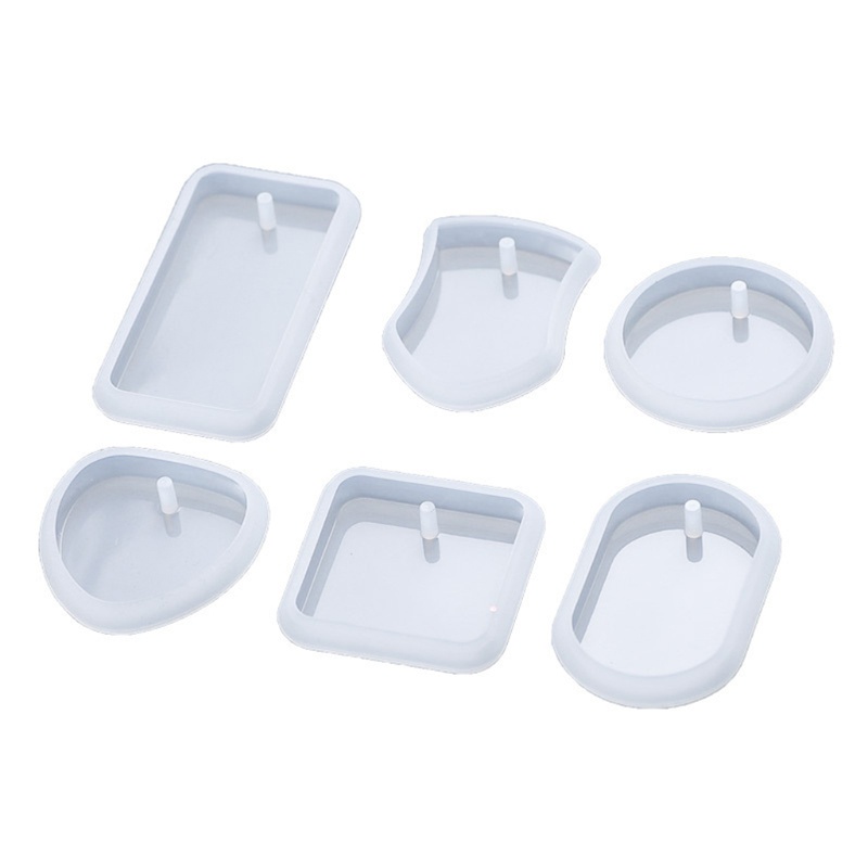 [SUIT] Khuôn silicon đục lỗ bằng nhựa pha lê UV Hình học Trái tim tình yêu Hình tròn hình elip Hình chữ nhật hình Penda