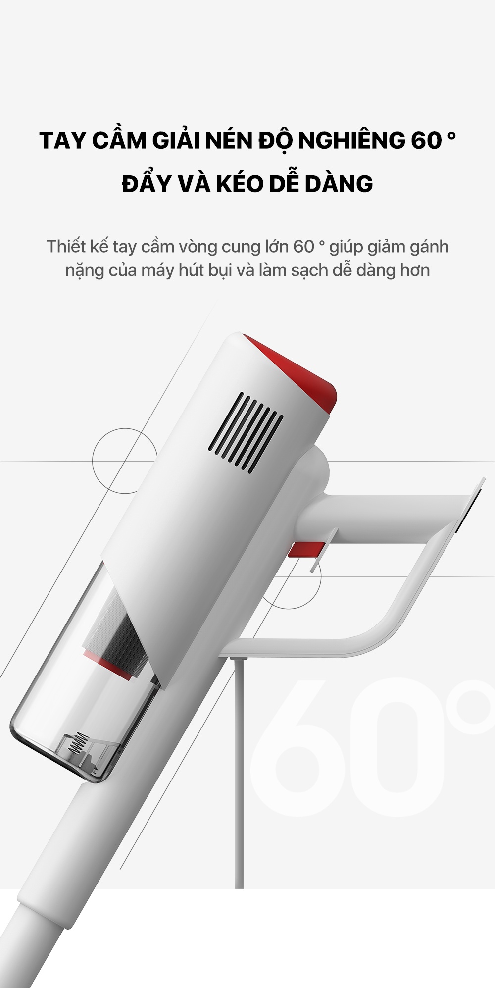 Máy hút bụi Deerma DX300 các đầu hút