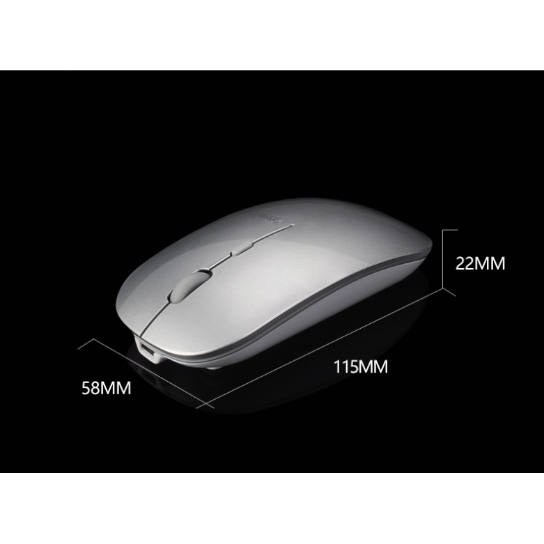 Chuột không dây loại kết nối qua cổng USB không dây(2.4G) và Bluetooth đều được 2 trong 1 - Hàng nhập khẩu