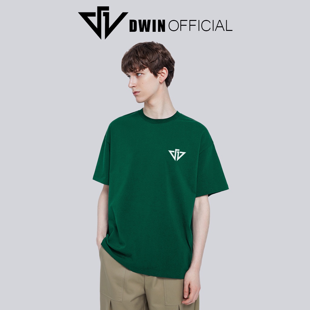 Mô tả Áo thun Dwin official thời trang basic tee phông trơn nam nữ tay lỡ oversize form rộng - 1