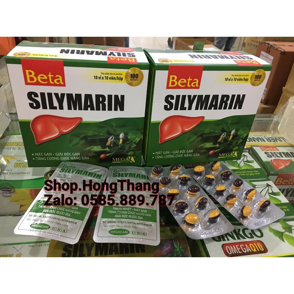 BỔ GAN MÁT GAN GIẢI ĐỘC GAN Silymarin B-complex Extra Hộp 100 Viên ...