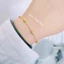 Vòng tay titan nữ không gỉ không phai màu lắc tay nữ mạ vàng 18k kiểu dáng viên bi phong cách nhẹ nhàng