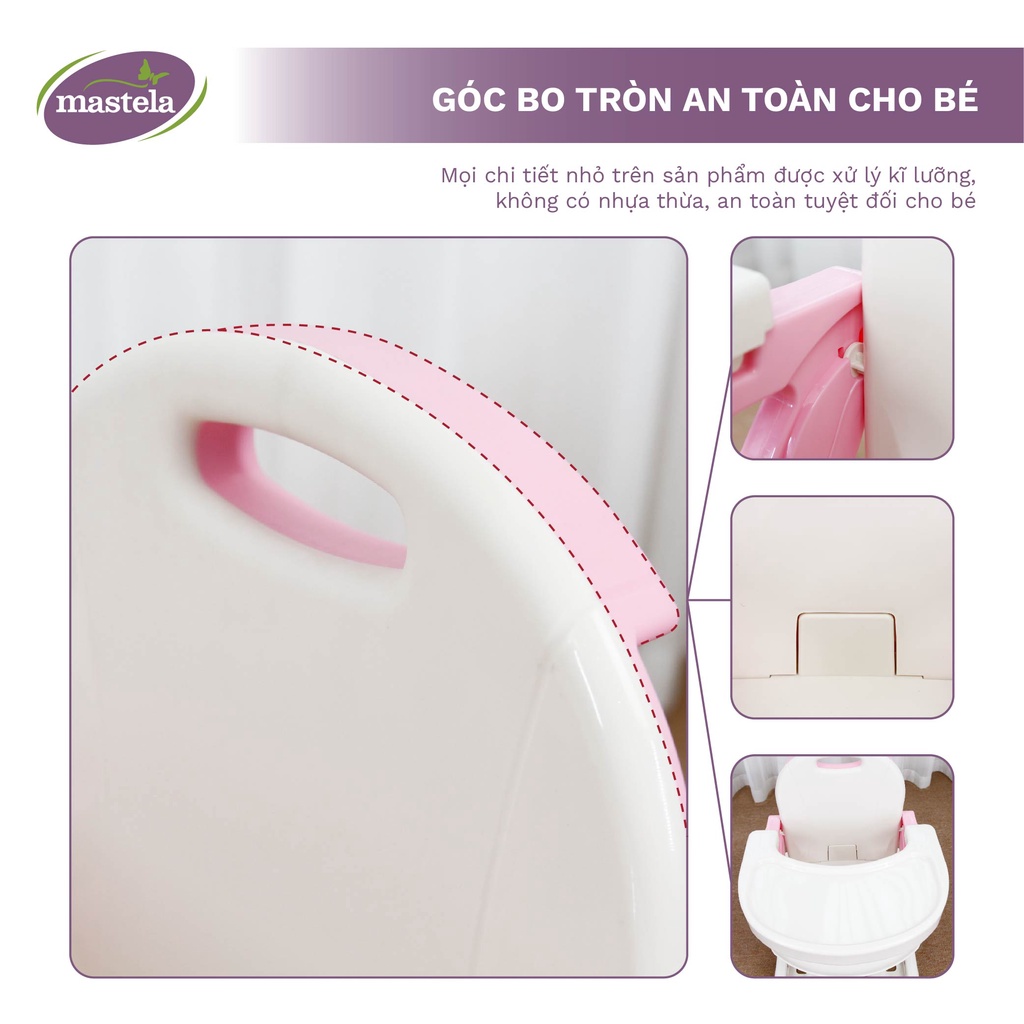 Mô tả Ghế Ngồi Ăn Dặm Cho Bé Nâng Hạ Độ Cao Mastela 7110 - 7112 - Hàng Chính Hãng - Bảo Hành 12 Tháng - 2