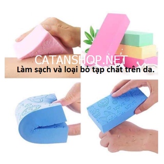 Miếng tắm tẩy tế bào chết Miếng mút tắm bọt biển kỳ ghét sạch da chết hiệu quả Bông tắm mềm mại GD517-MutTamBB
