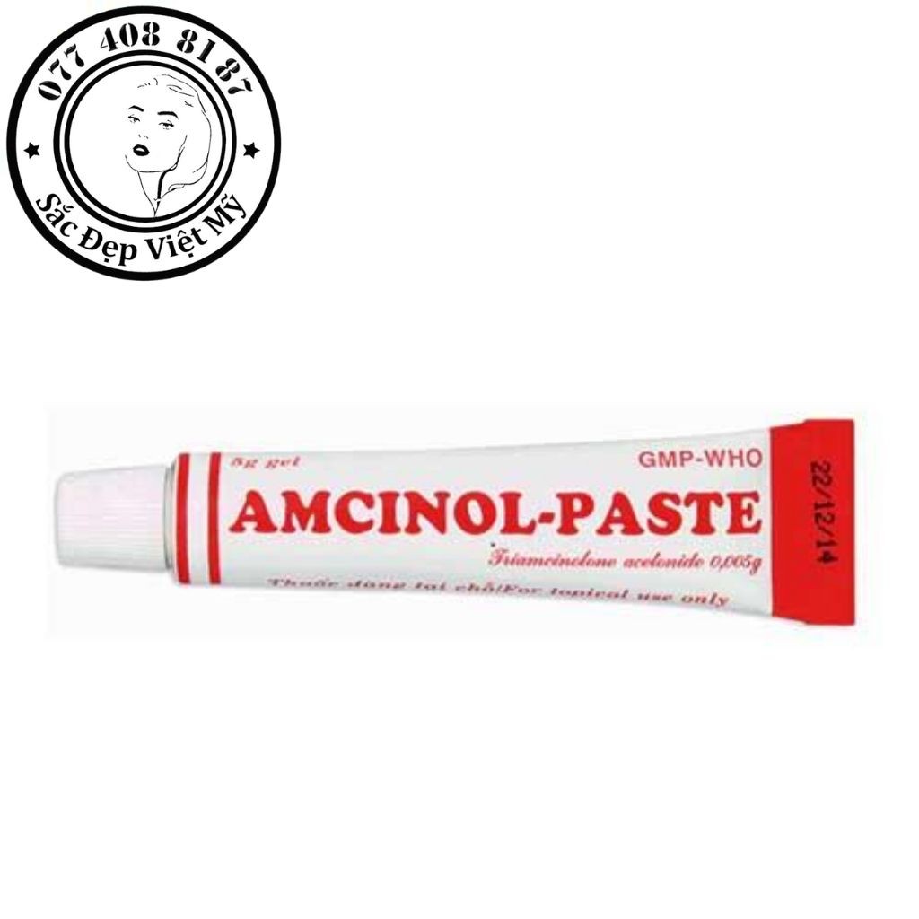 Tác dụng và công dụng của amcinol paste bôi nhiệt miệng bạn cần biết