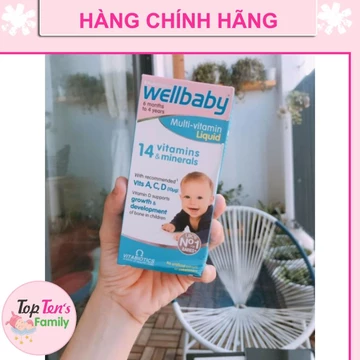 ❣️ [CHÍNH HÃNG 100%] Siro Vitamin tổng hợp Well Baby 🔥FREESHIP🔥multi-vitamin 14 vitamin & khoáng chất UK 150ml - 💯