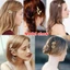 BORAGETE Cô Dâu Kẹp Tóc Phụ Kiện Tóc Kim Loại Bobby Pin Hình Lá