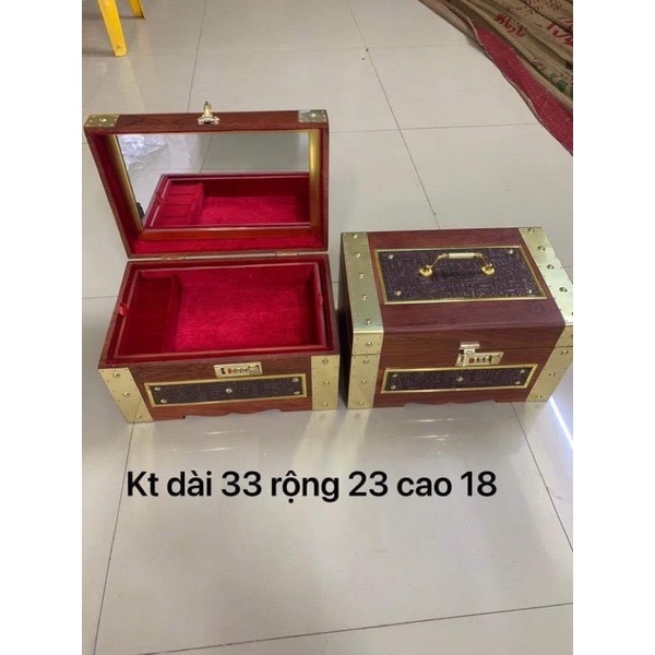 Hộp đựng trang sức gỗ hương cao cấp