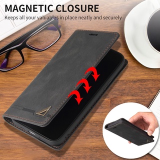 Ốp Đóng Từ Tính Realme 8 5G C11 C15 C21 C21Y C25Y OPPO Reno4 Reno 6 Z 5 F 5F Reno5 Pro reno6 6z reno6z Flip Cover Da PU Ví Đựng Thẻ Túi Điện Thoại Di Động Đế Mềm