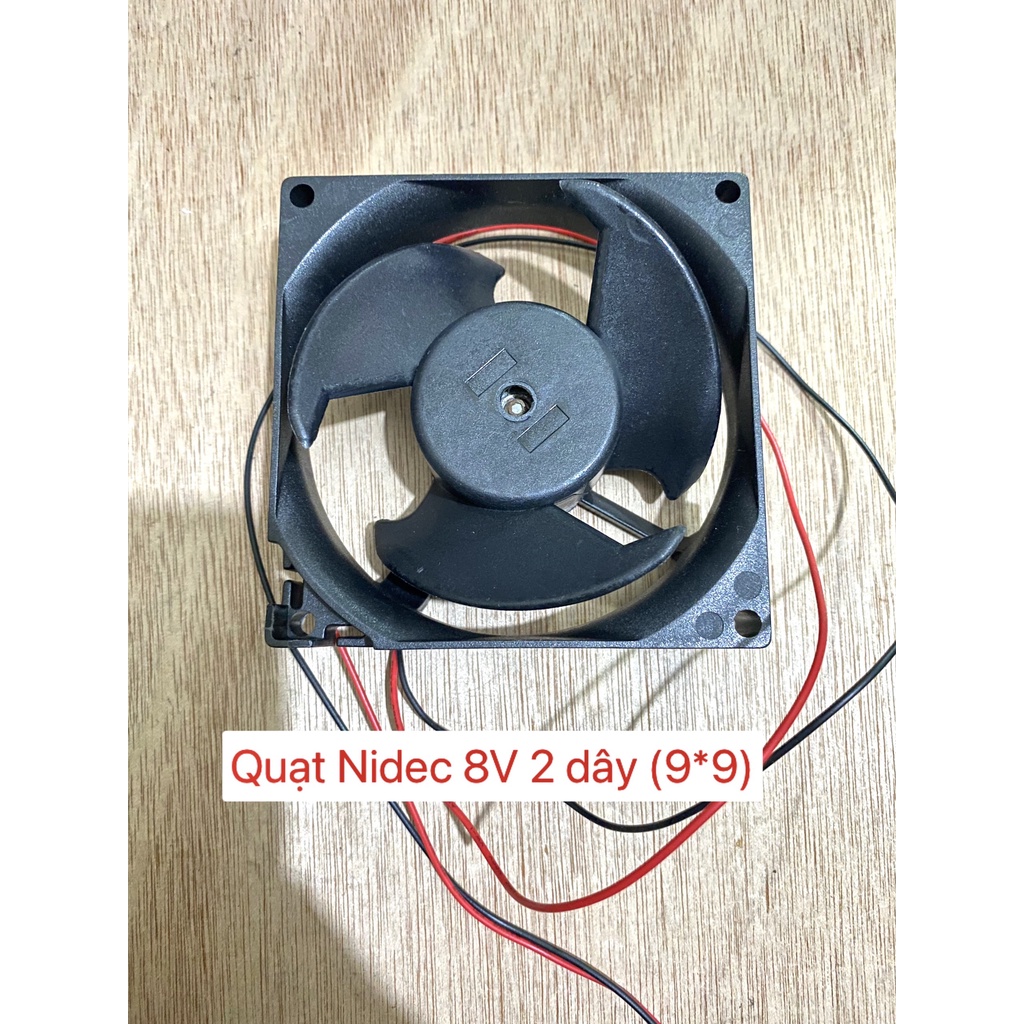 (VTĐL)Quạt tủ lạnh Nidec 8V 2 dây (9*9)