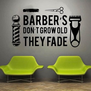 Decal Trang trí Barber, Salon cắt tóc, thu hút khách hàng, tạo điểm nhấn cho tiệm P6