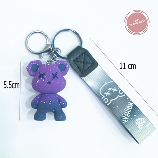 Móc Chìa Khoá Hình Gấu Màu Sắc Cá Tính, Móc Khoá Keychain Hình Gấu Dễ Thương