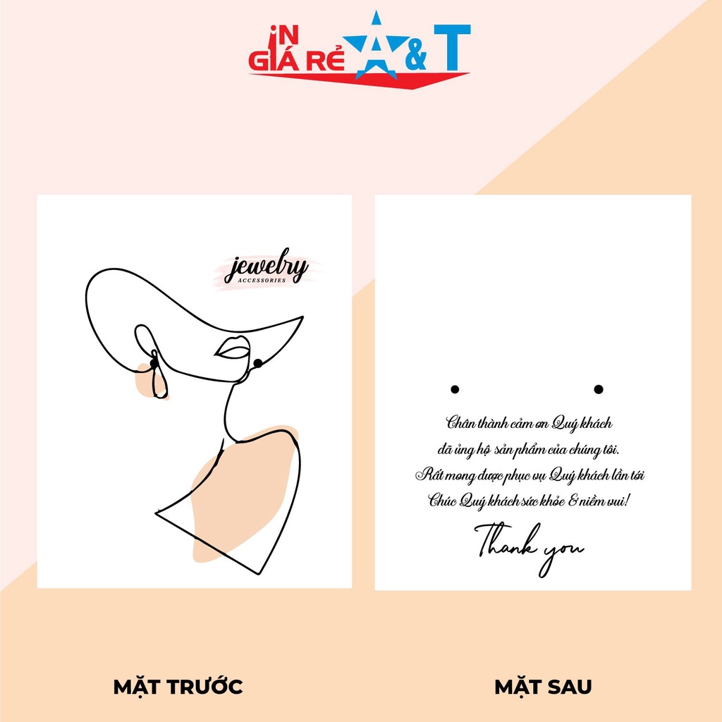 Xấp 100 Tag Bông Tai Sang trọng (HÀNG CÓ SẴN)