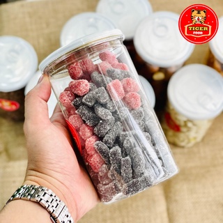 Kẹo dâu tây mix dâu tằm 2 vị 💖TIGER FOOD💖 Mứt dâu tây dâu tằm hộp 450g thơm ngon - Ăn vặt Sài Gòn