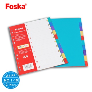 Chia file nhựa 12 màu Foska HF289C-12C