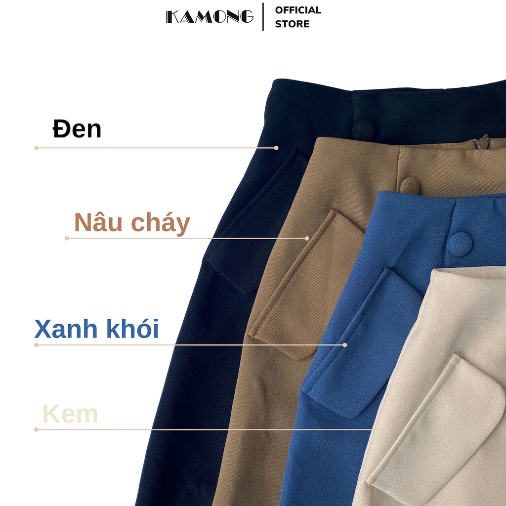Ảnh Quần short nữ giả váy KAMONG dáng chân váy ngắn thiết kế cao cấp. 2