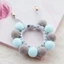 Vòng Đeo Cổ Bằng Cotton Đính Bóng Lông Dành Cho Thú Cưng