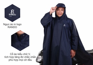 Áo Mưa Cánh Dơi Cao Cấp RANDO Chính Hãng Dày Dặn, Bền Bỉ Không Thấm Nước