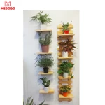 Kệ gỗ treo tường trang trí ban công nhiều tầng để cây cảnh chất liệu gỗ thông nhập khẩu thiết kế độc đáo MEDOGO KBC-04 — ảnh 3