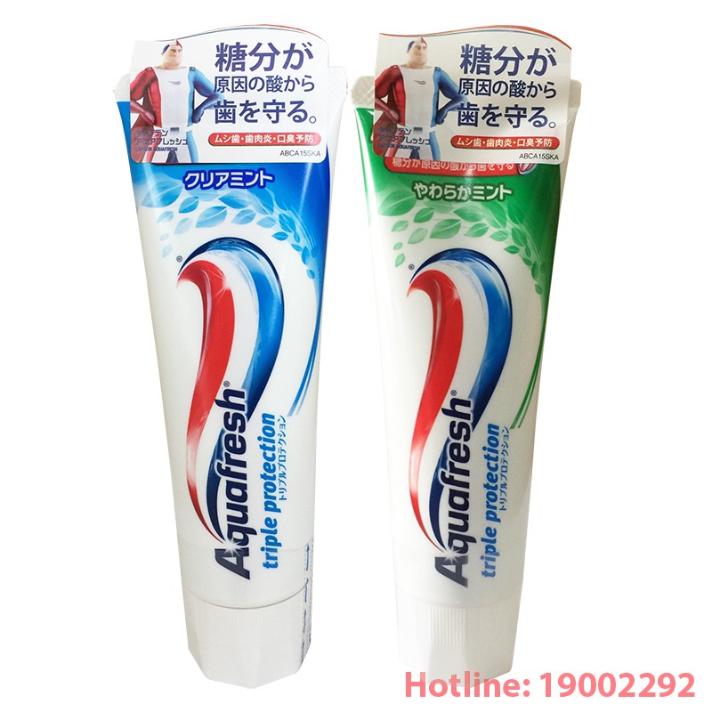 Kem đánh răng Aquafresh 140g+20g nội địa Nhật Bản