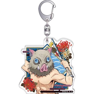 GC9 Demon Slayer Móc Khóa Anime Móc Khóa Acrylic Dễ Thương Túi Mặt Dây Chuyền Hoạt Hình Agatsuma Zenitsu Colection Quà Tặng CG9
