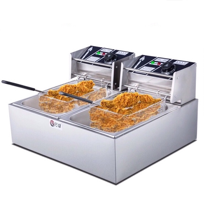 Bếp chiên ngập dầu SUNNY 5000W đa năng chiên gà rán, khoai tây, đồ ăn nhanh