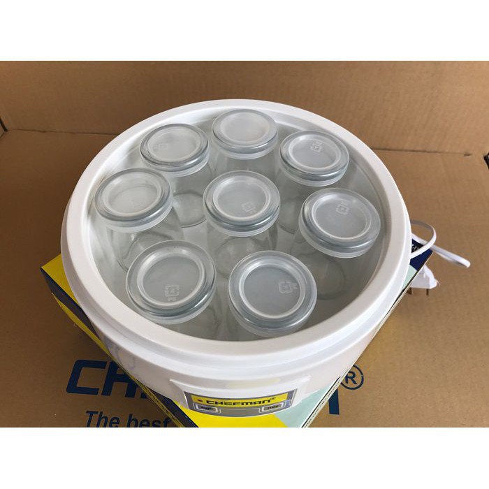 [BINBO] Máy làm sữa chua Chefman 8 cốc thủy tinh CM-302T