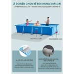 Bể bơi khung kim loại chữ nhật INTEX chính hãng, nhiều kích thước — ảnh 4