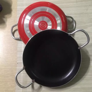 Chảo 2 Quai Chống Dính 22cm ĐÁY BẰNG SƠN MÀU