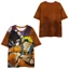 SY3 Naruto Anime Áo Thun Unisex Tay Ngắn Áo Itachi Sasuke Dáng Rộng Đồ Họa Áo YS3