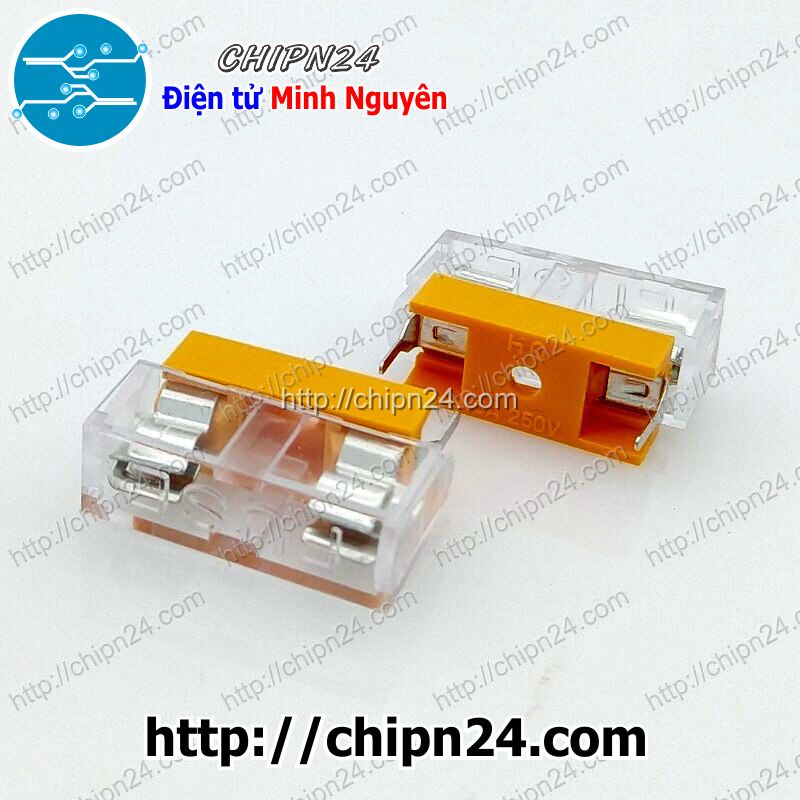 [3 CÁI] (F68) Đế Cầu Chì 5x20mm Nâu | Shopee Việt Nam