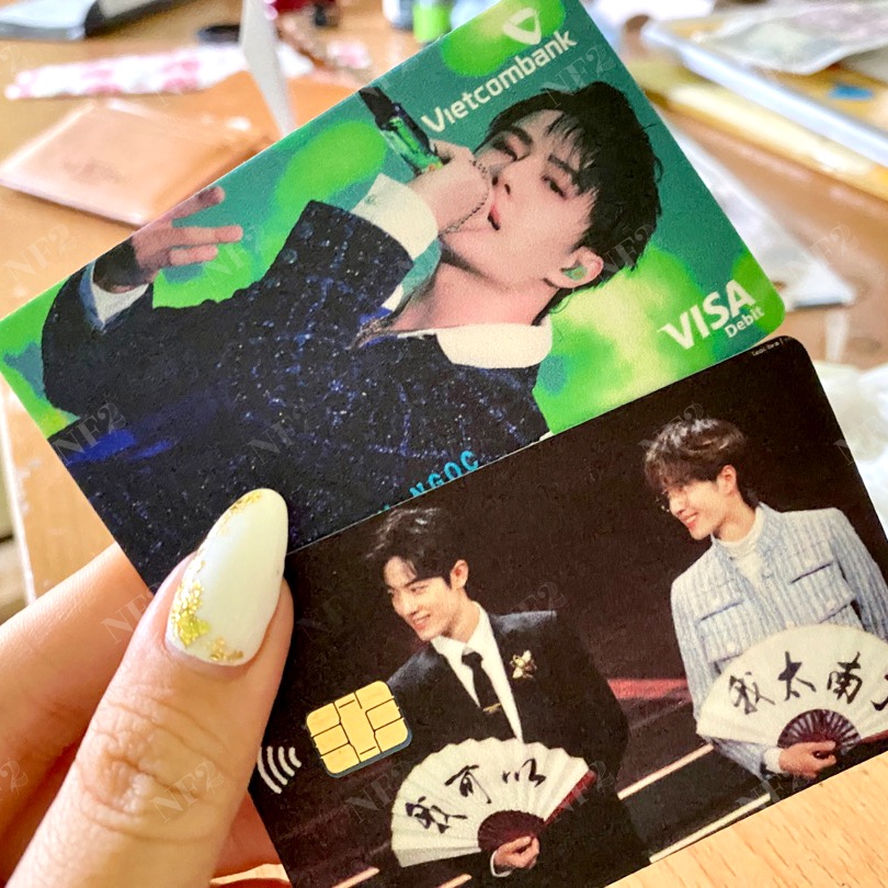 Miếng Dán Trang Trí IDOL IN THEO YÊU CẦU - Sticker Thẻ ATM (Thẻ Chung Cư, Thẻ Xe, Debit, Credit) NF2
