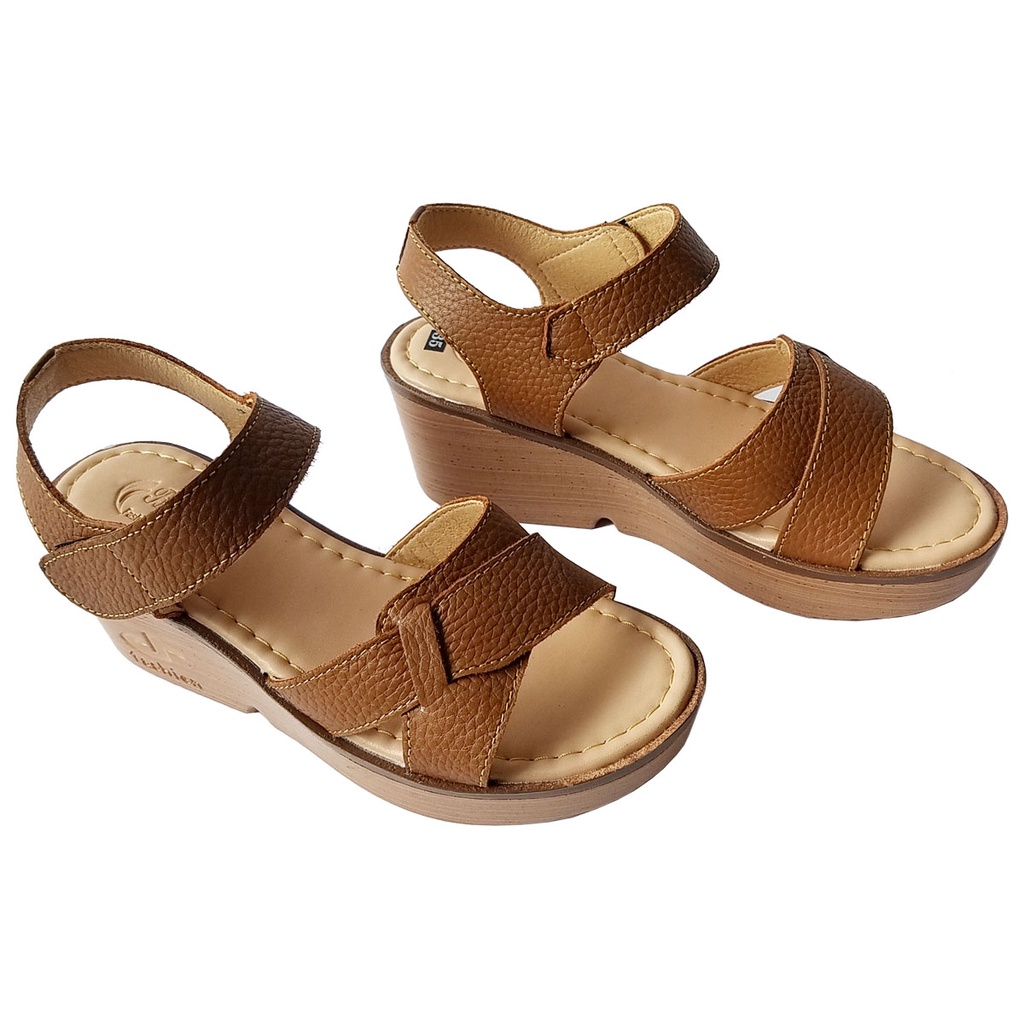 Giày Đế Xuồng Da Bò Thật BIGGBEN Cao 5cm HKD422