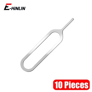 E-Kinlin 10 Cái / lốc Điện Thoại Thông Minh Sim Khay Đựng Thẻ Pin Loại Bỏ Đẩy Bỏ Bỏ Kim Dụng Cụ Mở Cho iPhone Android Điện Thoại