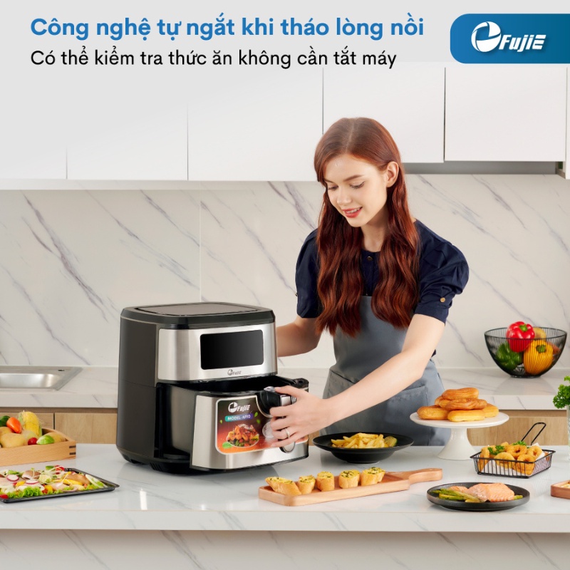 Ảnh Nồi chiên không dầu FujiE AF9D dung tích 9.2L - Bảng điều khiển điện tử - Chương trình cài đặt sẵn 3