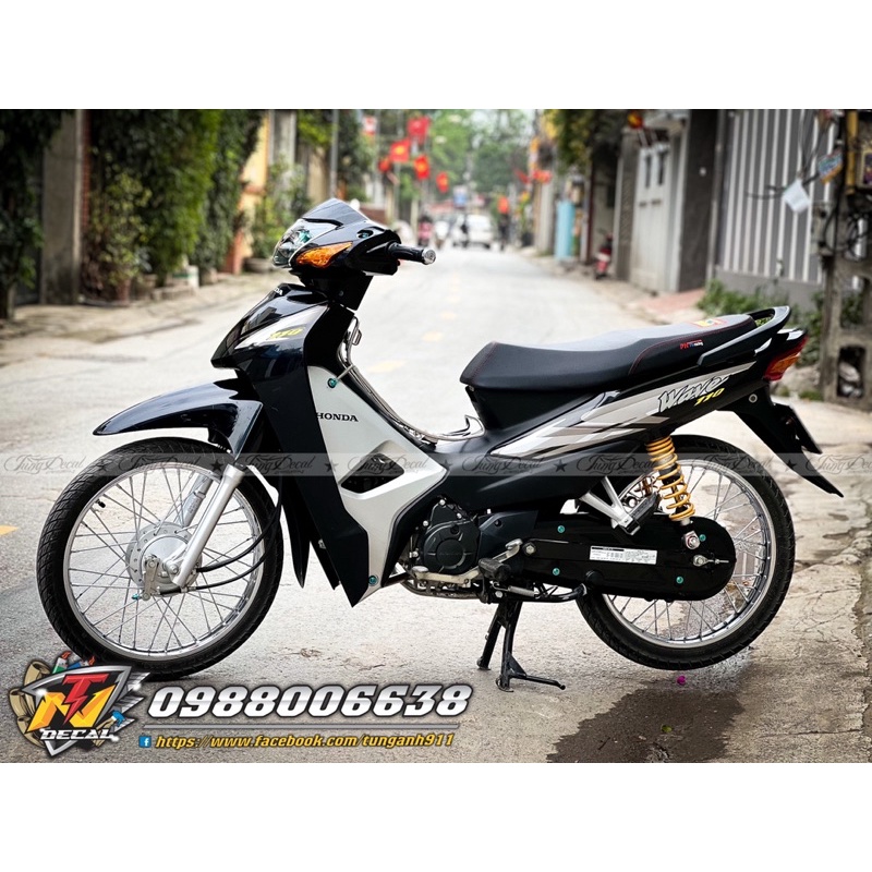 Tem xe wave Alpha - tem ghép crom | Shopee Việt Nam