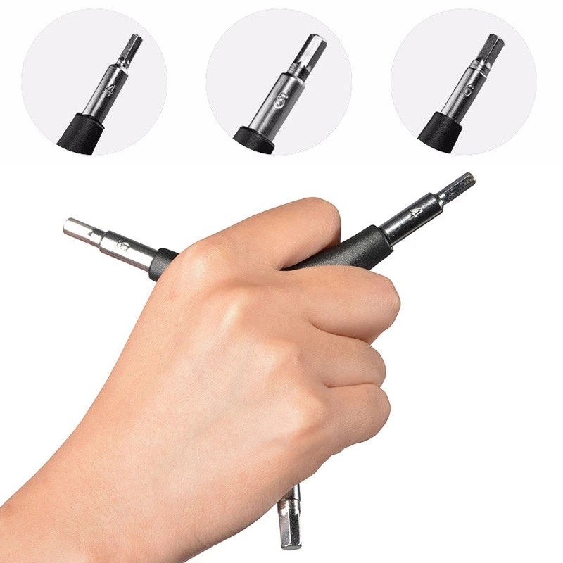 ROCKBROS Xe Đạp Nói Cờ Lê Đa Năng Tam Giác Cờ Lê 3 Trong 1 Xe Đạp Tay Di Động Bộ Dụng Cụ Sửa Chữa