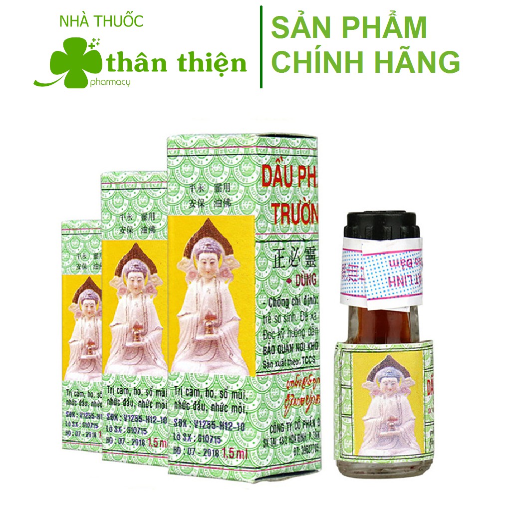 Dầu gió phật linh 1.5ml – Dùng xoa ngoài da khi cảm, ho, sổ