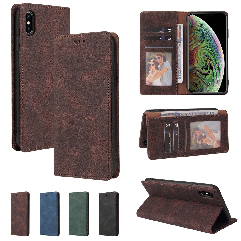 Bao Da Điện Thoại Sang Trọng Chống Sốc Cho IPhone XS MAX XR XS X SE 2022 7 8 6 6S Plus