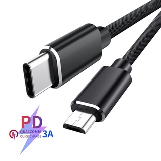 Cáp USB UMITY Type C sang Micro USB Bộ sạc nhanh 1M QC4.0 Sạc nhanh cho Huawei