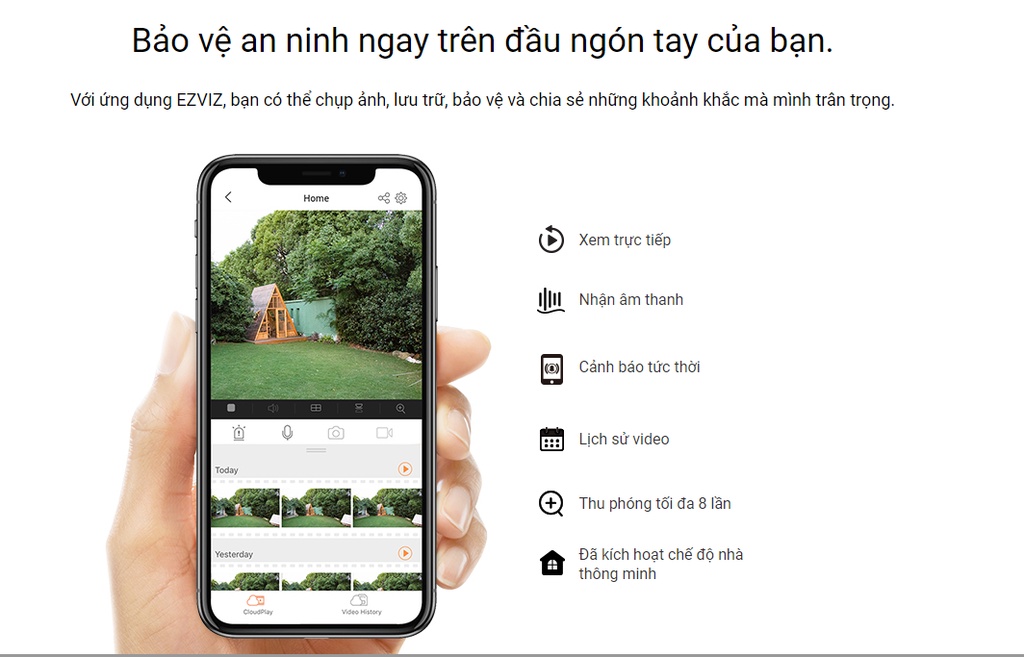 Mô tả Camera ip wifi ngoài trời EZVIZ c3tn 2m color h3c WiFi 2MP 1080P có mic và màu ban đêm - 10
