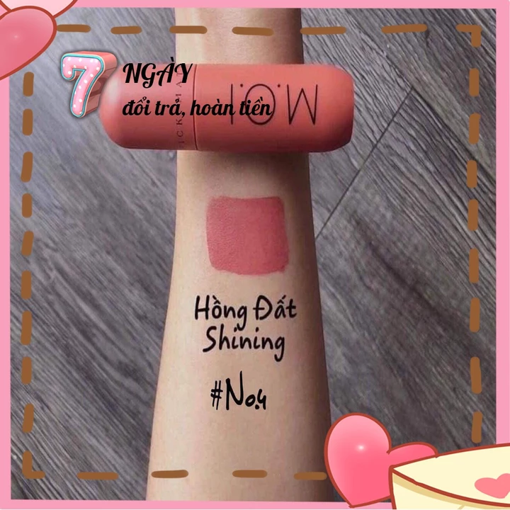 Hồng đất - No4 Shining Son kem lì S.Girl M.O.I Cosmetics Hồ Ngọc Hà