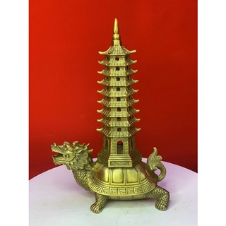 Long Quy Cõng Tháp Văn Xương Vật Phẩm Phong Thuỷ Bằng Đồng