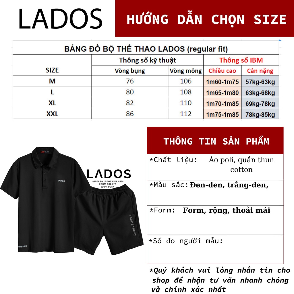 Mô tả Bộ quần áo thể thao nam đẹp cao cấp LADOS - 7003 vải co giãn, tập gym, chạy bộ phong cách, năng động - 5