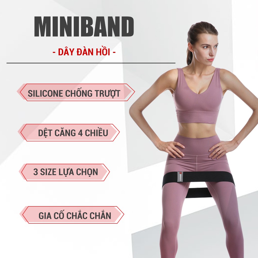 Dây mini band kháng lực tập gym, tập mông GoodFit GF912MB