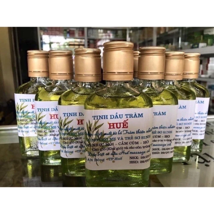 tinh dầu tràm Huế chai dẹt 100ml , an toàn cho bé yên lòng cho mẹ