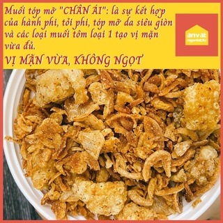 (COMBO LỚN + TẶNG GẤP ĐÔI BƠ) Combo 500g bánh tráng phơi sương + 300g muối tóp mỡ "CHÂN ÁI"