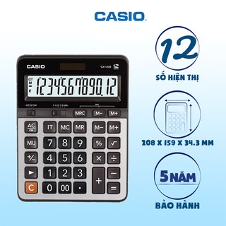Máy Tính Để Bàn Cỡ Lớn Casio GX-120B (12 Số) Chính Hãng - Bàn Phím Rộng, Phím MU Cho Kế Toán, Cửa Hàng
