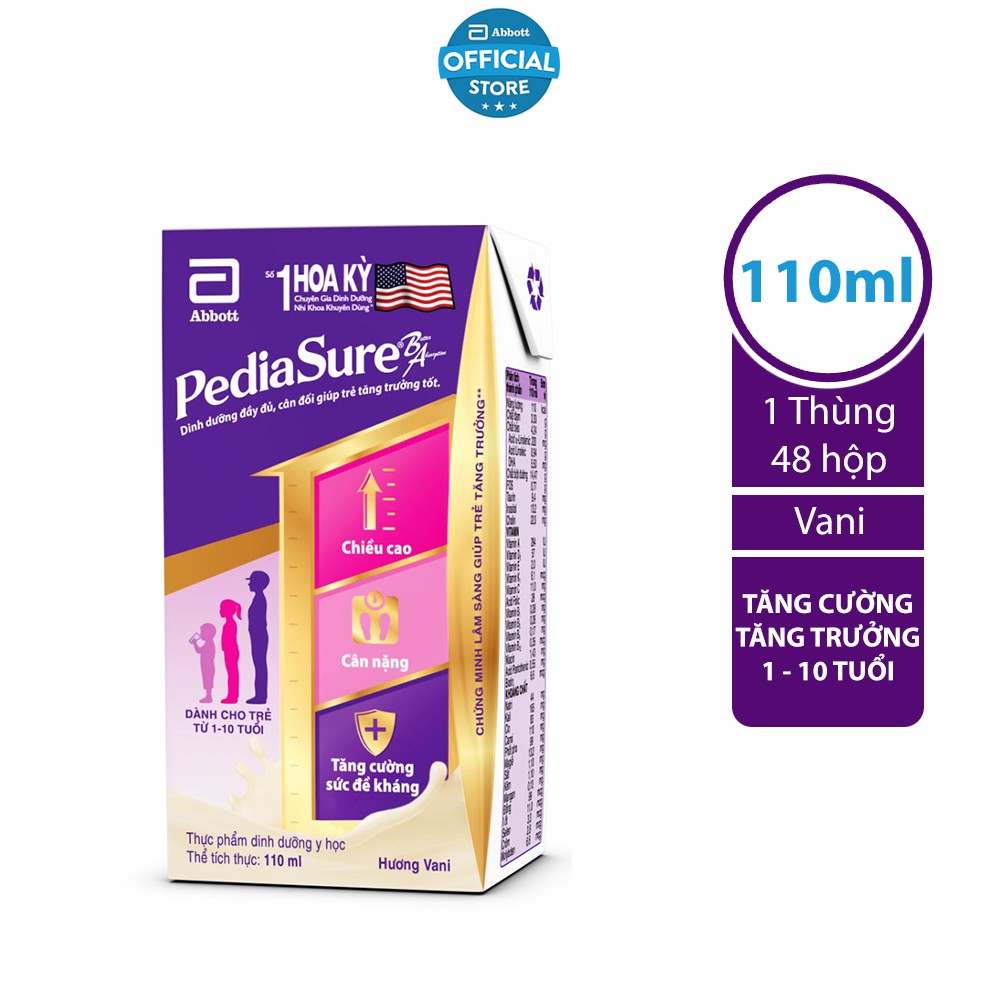 Ảnh Thùng 48 Hộp Sữa nước Pediasure Vani 110ml/hộp 3